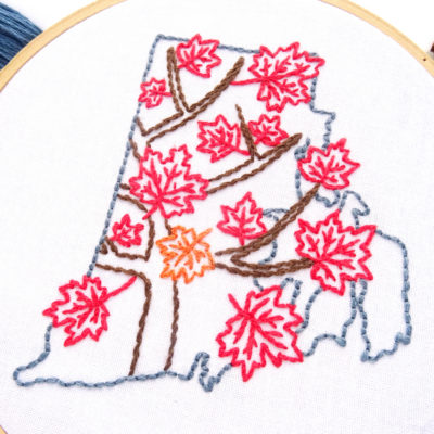 Rhode Island Hand Embroidery Pattern