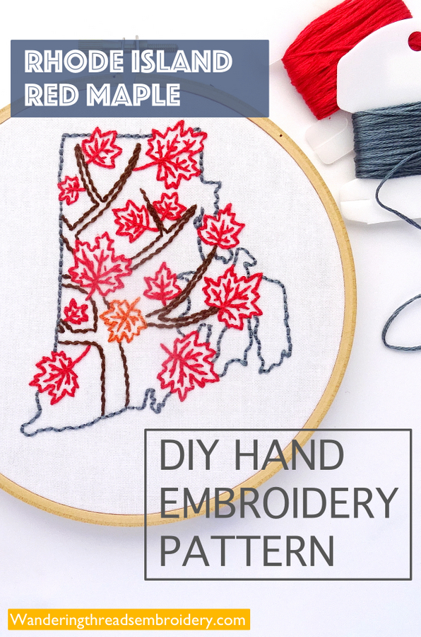 Rhode Island DIY Embroidery Pattern