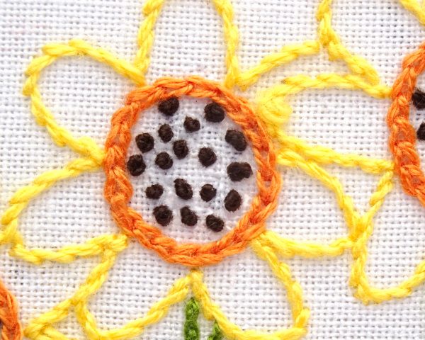 Kansas State Flower Hand Embroidery Pattern (Sunflower)