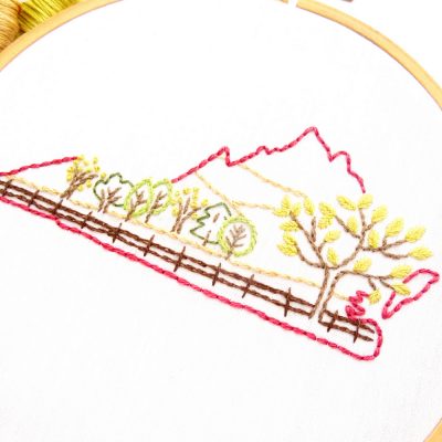 Virginia Hand Embroidery Pattern