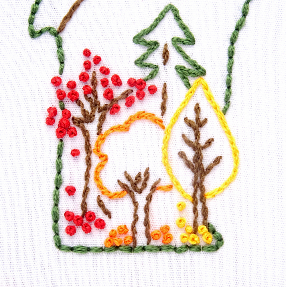 Vermont Hand Embroidery Pattern