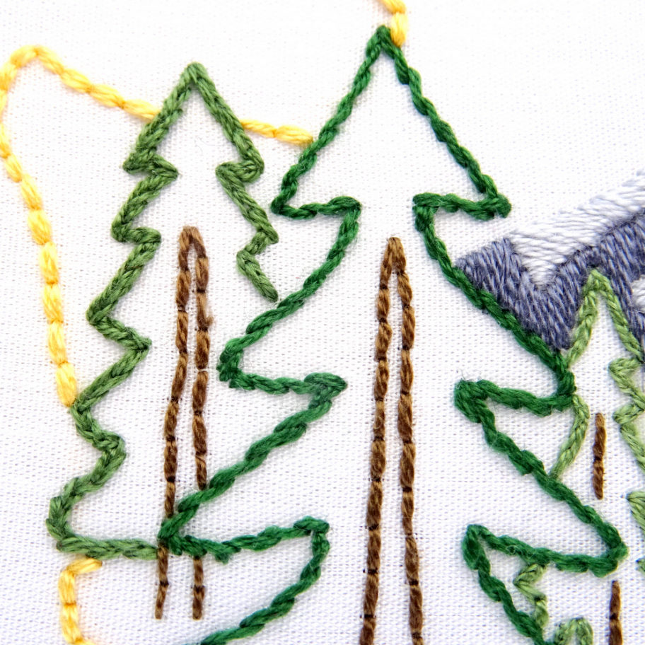 Washington Pattern Washington Hand Embroidery Pattern - Wandering Threads Embroidery