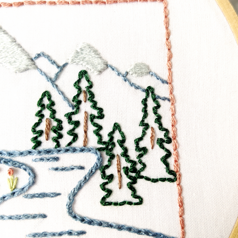 Wyoming Hand Embroidery Pattern