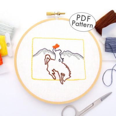 Wyoming Hand Embroidery Pattern