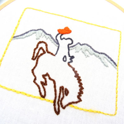 Wyoming Hand Embroidery Pattern