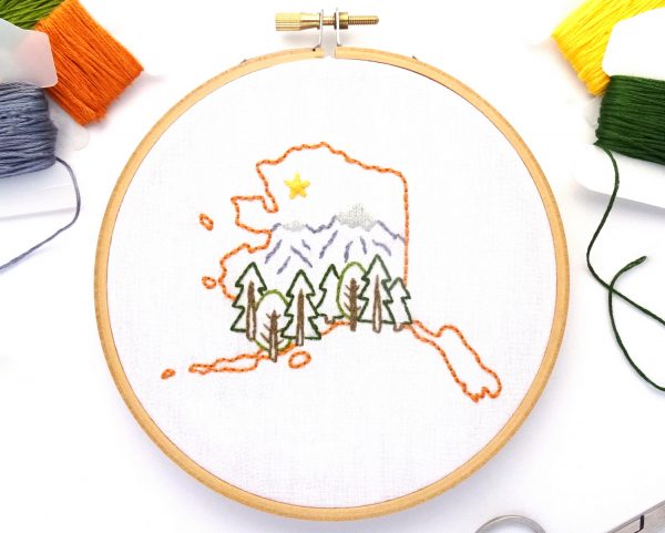 Alaska Hand Embroidery Pattern