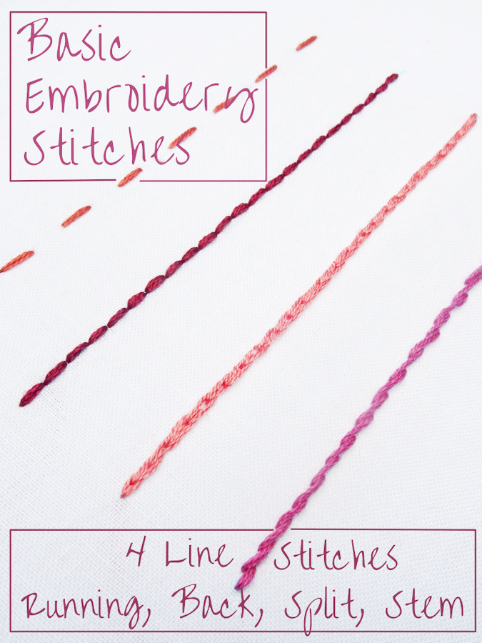 Basic Embroidery Stitches Tutorial