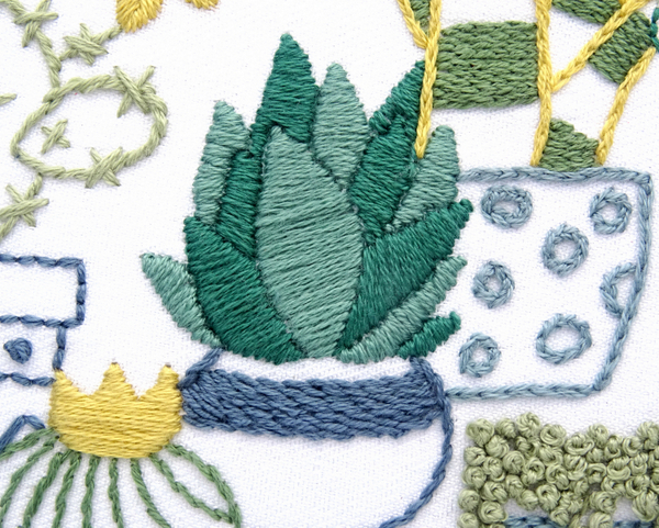 Desert Garden Hand Embroidery Pattern