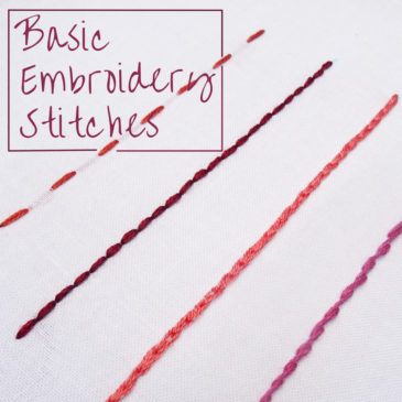 Basic Embroidery Stitches ~ WanderingThreadsEmbroidery.com