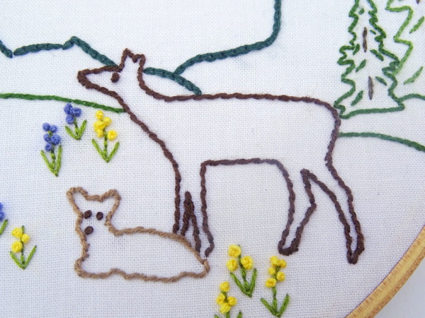Rocky Mountain National Park Embroidery Pattern
