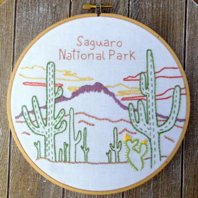 Saguaro National Park Hand Embroidery Pattern