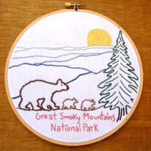Great Smoky Mountains National Park Embroidery Pattern