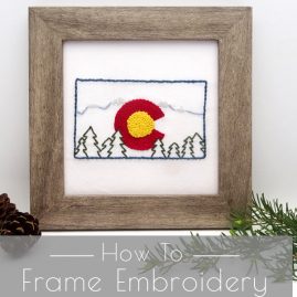 How to Frame Embroidery