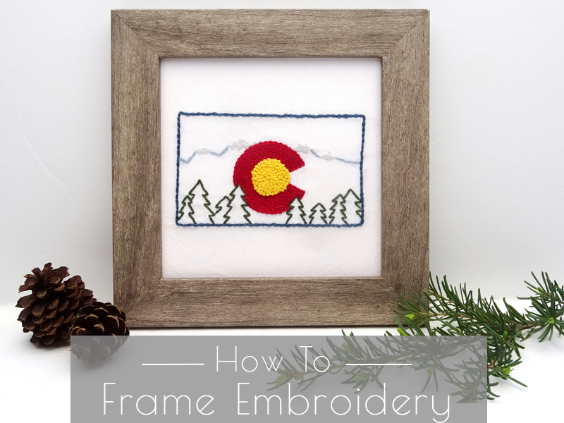 How to Frame Embroidery
