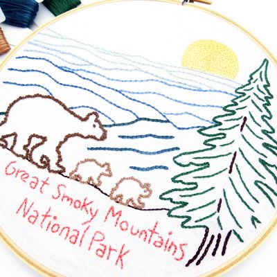 Great Smoky Mountains National Park Hand Embroidery Pattern