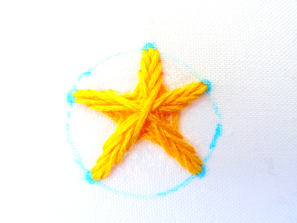 Star Stitch Tutorial ~ WanderingThreadsEmbroidery.com