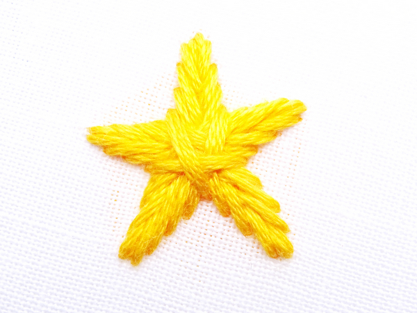 Star Stitch Tutorial ~ WanderingThreadsEmbroidery.com