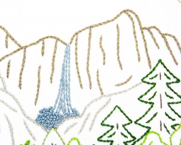 Yosemite National Park Hand Embroidery Pattern