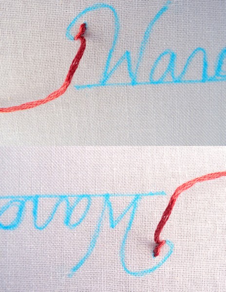 How to Embroider Letters by Hand {Part 1} - Wandering Threads Embroidery