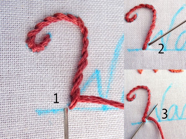 How to Embroider Letters by Hand