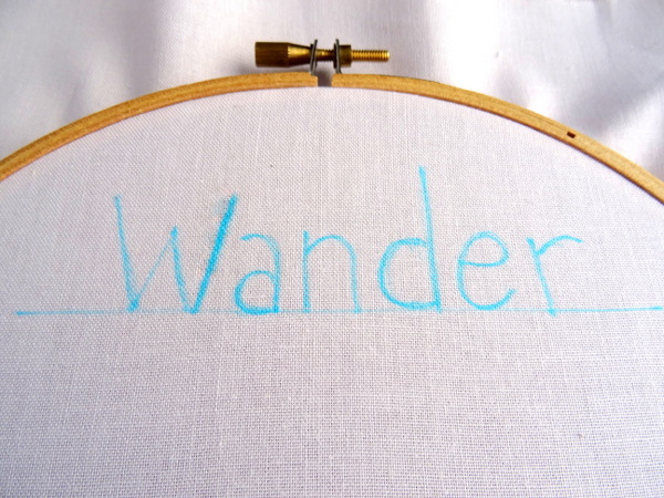 How to Embroider Letters by Hand