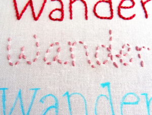 How to Embroider Letters by Hand {Part 1} - Wandering Threads Embroidery