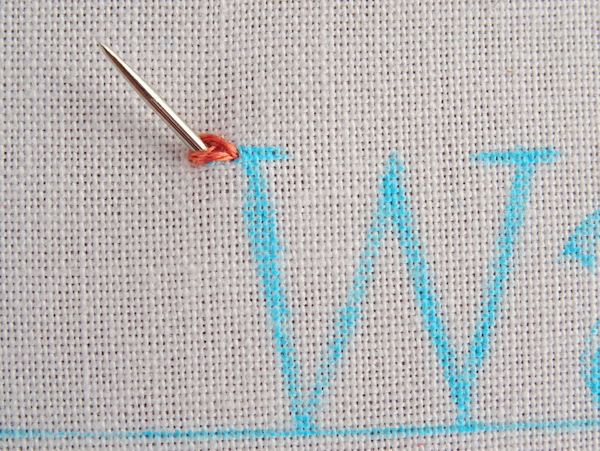 How to Embroider Letters by Hand