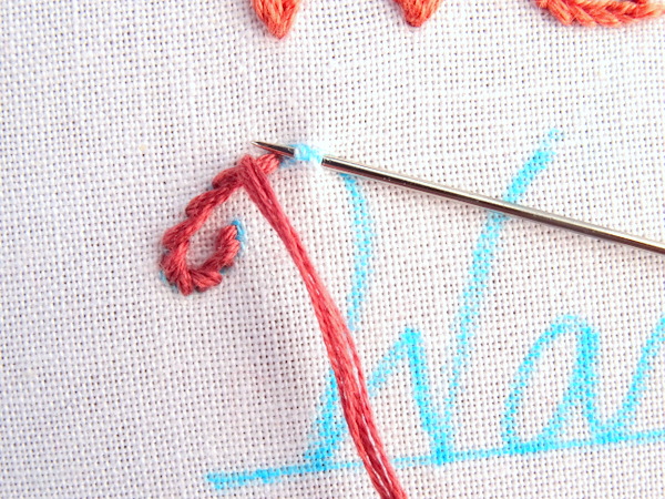 How to Embroider Letters by Hand