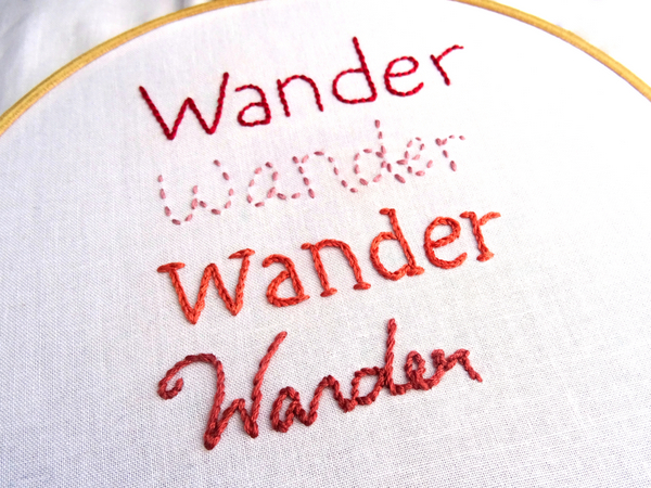 How to Embroider Letters