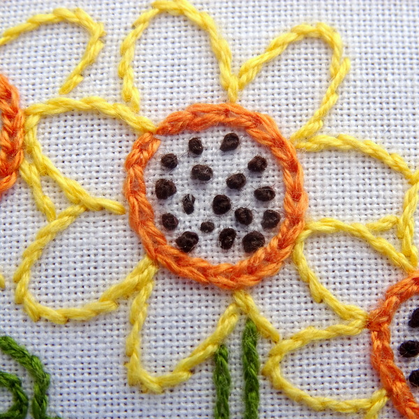 Kansas State Embroidery Pattern {Sunflower}