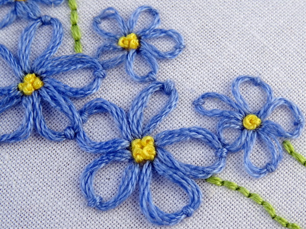 Lazy Daisy Embroidery Stitch Tutorial Wandering Threads Embroidery