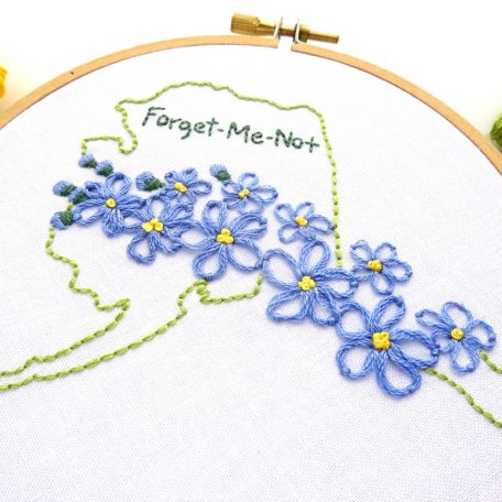 alaska-state-flower-hand-embroidery-pattern-forget-me-not