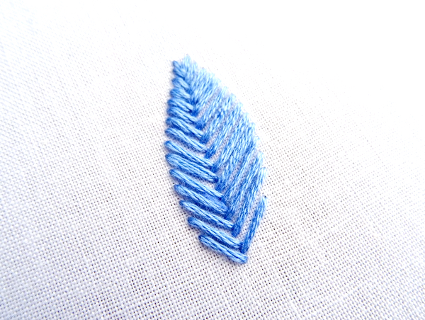 Fishbone Stitch Embroidery Tutorial