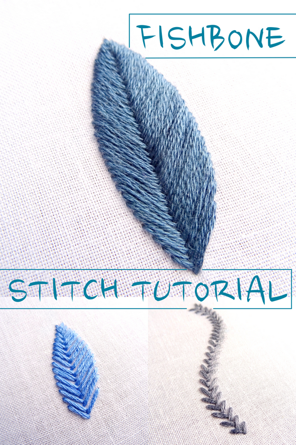 Fishbone Stitch Embroidery Tutorial