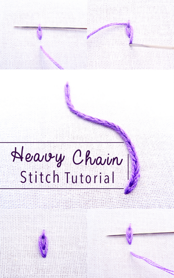 Heavy Chain Stitch Embroidery Tutorial