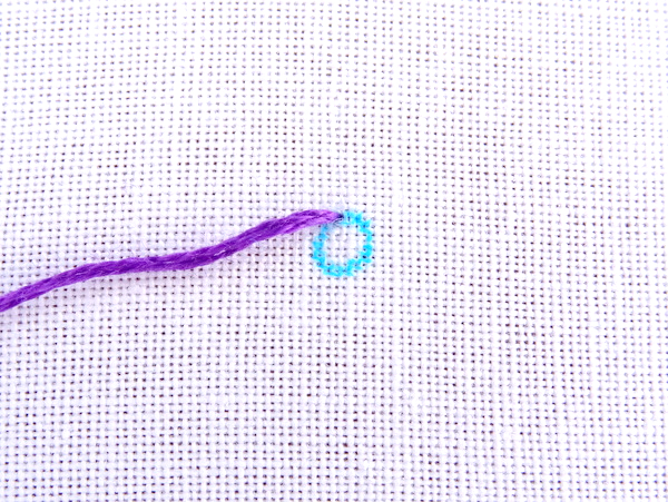 Lazy Daisy Embroidery Stitch Tutorial