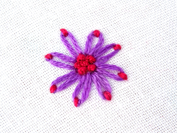 Lazy Daisy Embroidery Stitch Tutorial