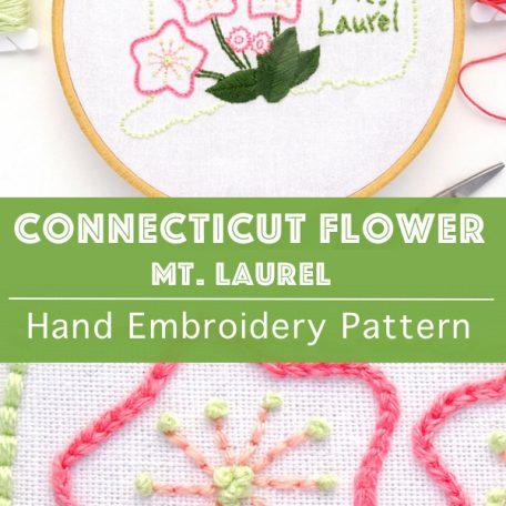 connecticut-state-flower-hand-embroidery-pattern-mt-laurel