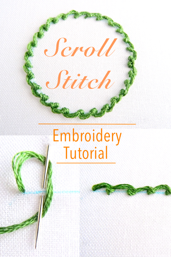 Scroll Stitch Embroidery Tutorial