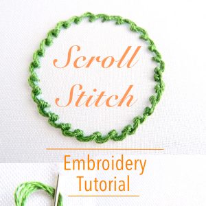 Scroll Stitch Embroidery Tutorial