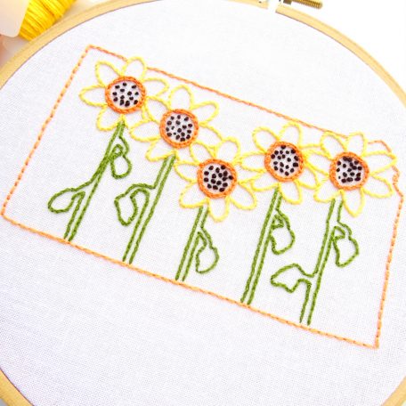 kansas-state-flower-hand-embroidery-pattern-sunflower