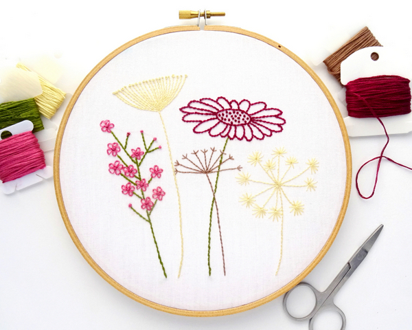 Lazy Daisy Embroidery Stitch Tutorial Wandering Threads Embroidery