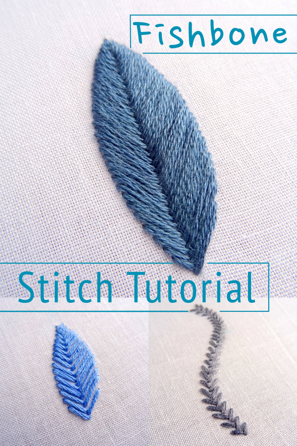 Fishbone Stitch Embroidery Tutorial