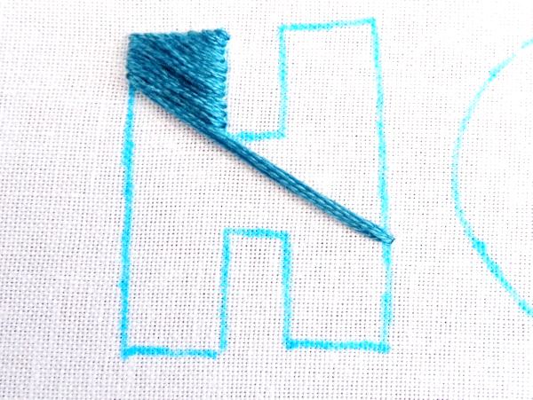 How to Embroider Large Letters