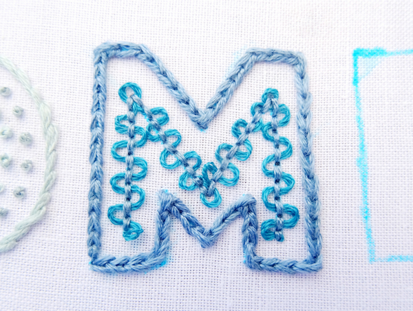 How to Embroider Large Letters