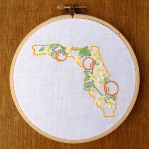 Florida State Flower Embroidery Pattern {Orange Blossom}
