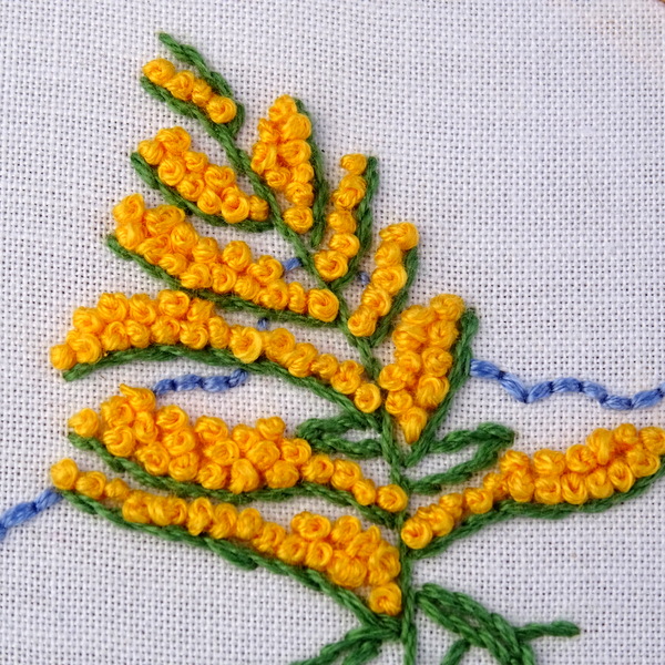 Kentucky State Flower Embroidery Pattern {Goldenrod}