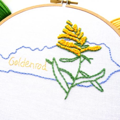 kentucky-state-flower-hand-embroidery-pattern-goldenrod