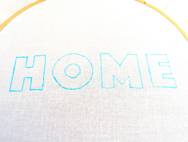 How to Embroider Large Letters