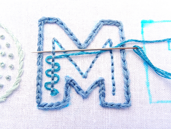 How to Embroider Large Letters